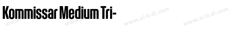 Kommissar Medium Tri字体转换 Kommissar Medium Tri字体转换